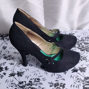 Qupid‎ Black Mary Jane Heels